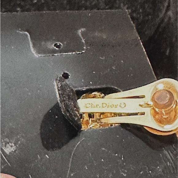 🥳HP:CHRISTIAN DIOR Glamours Gold Double Rope Loops Clip-On Rare Antique Earring - Picture 12 of 16